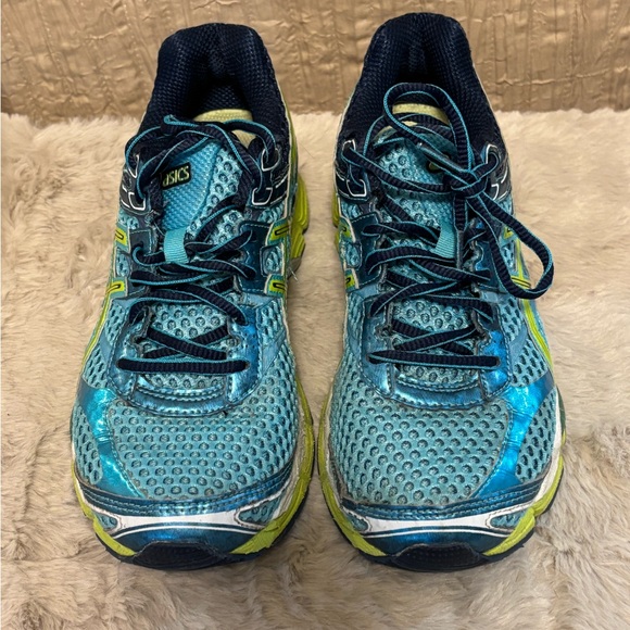 Asics Women's Sneakers - Blue and Green - Picture 3 of 8